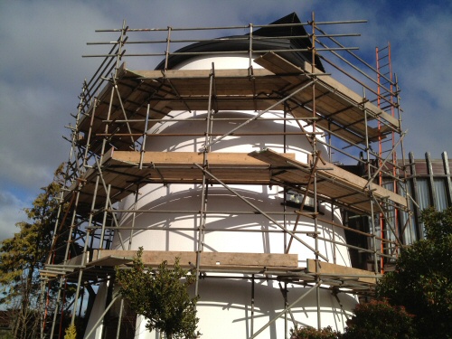 Tube and fitting scaffolding for iconic windmill renovation in Kirkham, near Preston